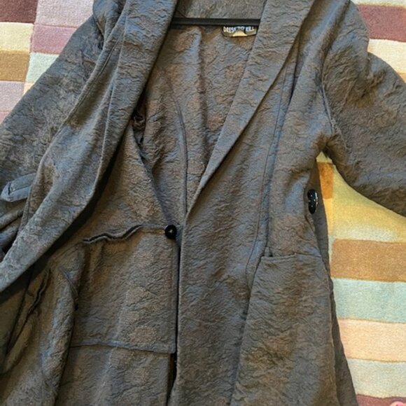 Dress to Kill, Brown Brocade Wrap Dress, Size 1 - Picture 9 of 12